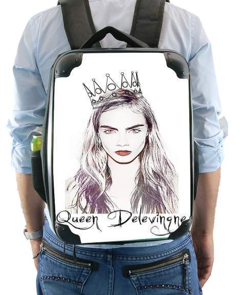  Cara Delevingne Queen Art voor Rugzak