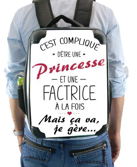  Cest complique detre une princesse et une factrice voor Rugzak