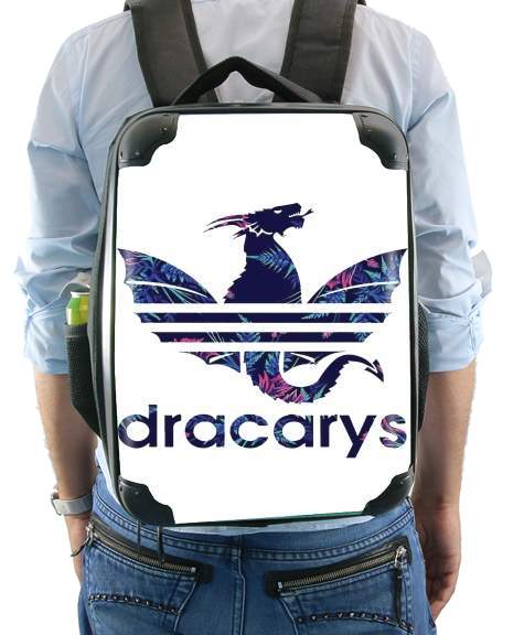  Dracarys Floral Blue voor Rugzak