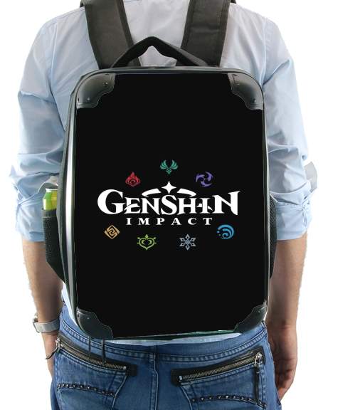  Genshin impact elements voor Rugzak