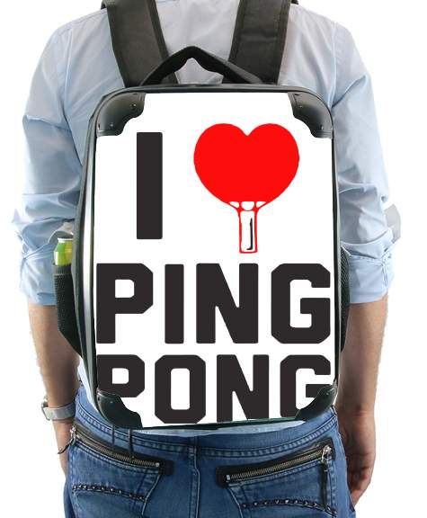  I love Ping Pong voor Rugzak