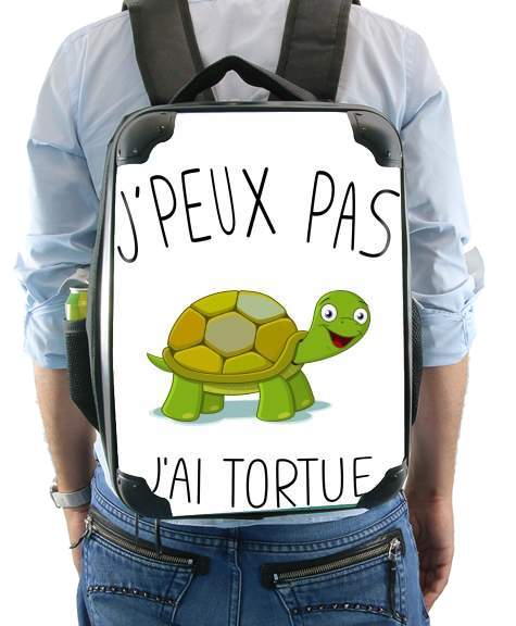  Je peux pas jai tortue voor Rugzak