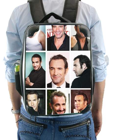  Jean Dujardin collage voor Rugzak