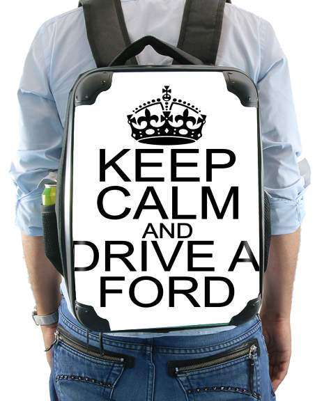  Keep Calm And Drive a Ford voor Rugzak