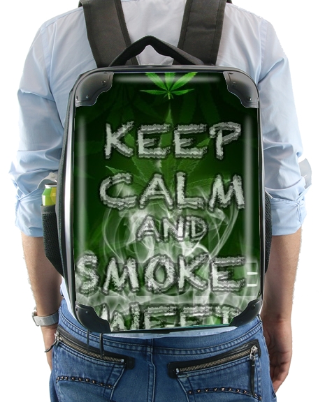  Keep Calm And Smoke Weed voor Rugzak