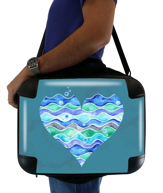  A Sea of Love (blue) voor Laptoptas