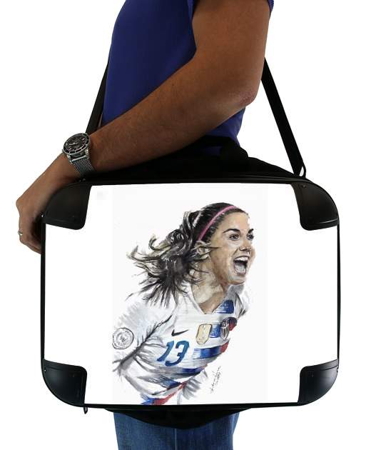  Alex Morgan Usa Art voor Laptoptas