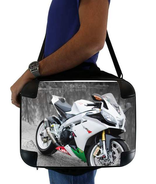  aprilia moto wallpaper art voor Laptoptas