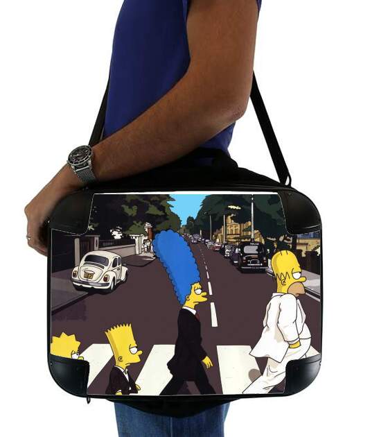  Beatles meet the simpson voor Laptoptas