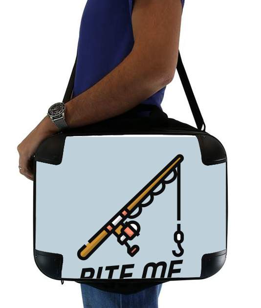  Bite Me Fisher Man voor Laptoptas