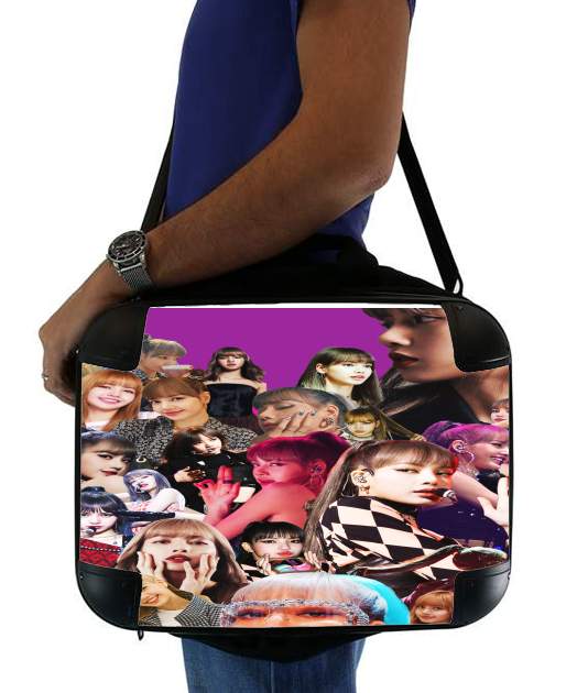  Blackpink Lisa Collage voor Laptoptas