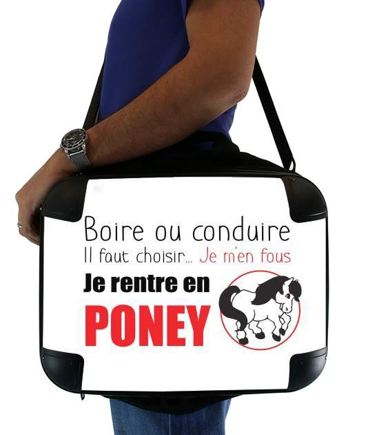  Boire ou conduire Je men fous je rentre en Poney voor Laptoptas