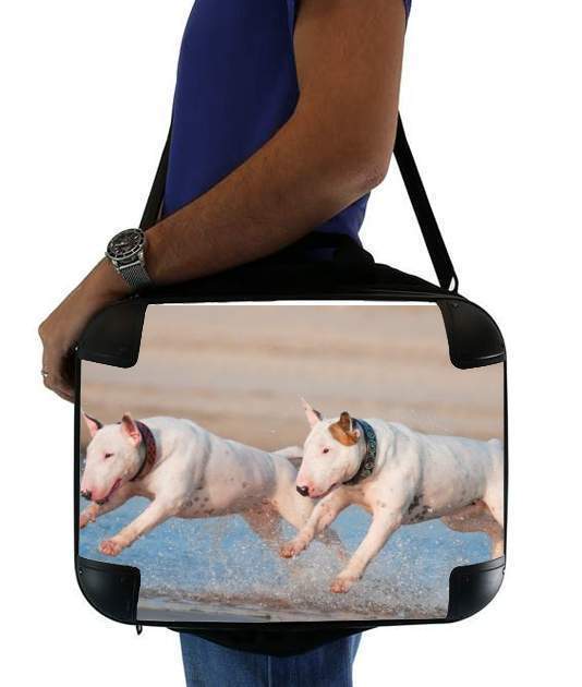  bull terrier Dogs voor Laptoptas