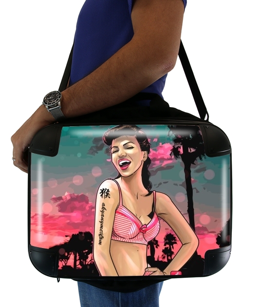  California Girl retro voor Laptoptas