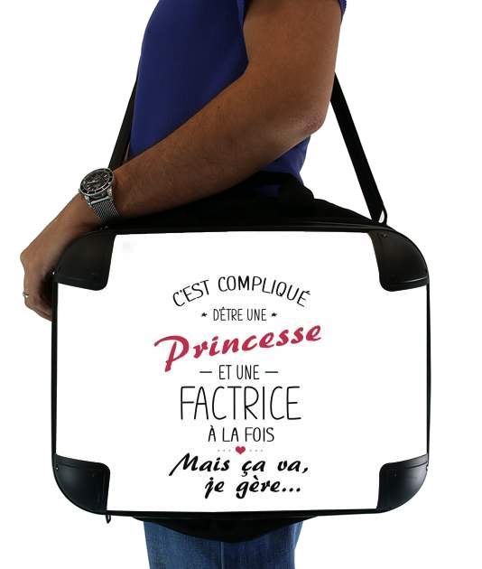  Cest complique detre une princesse et une factrice voor Laptoptas