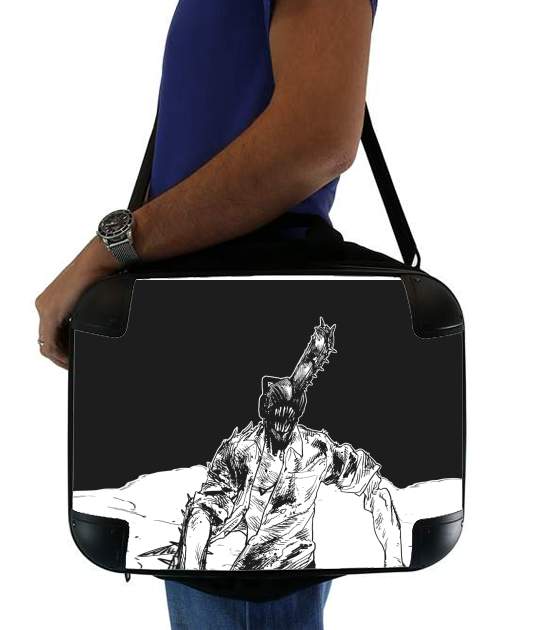  chainsaw man black and white voor Laptoptas