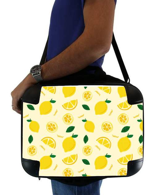  Lemon Summer Yellow voor Laptoptas