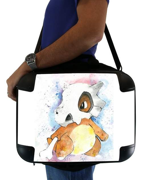  Cubone Watercolor voor Laptoptas