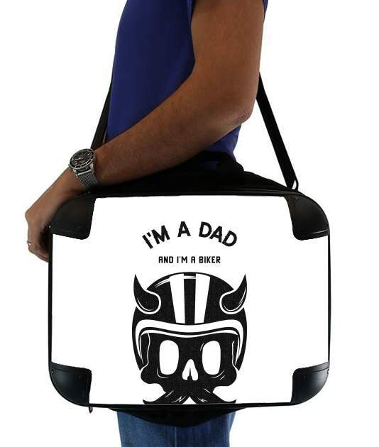  Dad and Biker voor Laptoptas