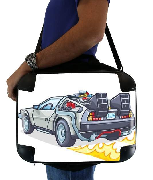  Delorean retour vers le futur voor Laptoptas