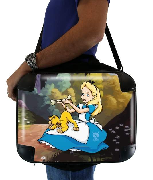  Disney Hangover Alice and Simba voor Laptoptas