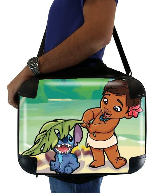  Disney Hangover Moana and Stich voor Laptoptas