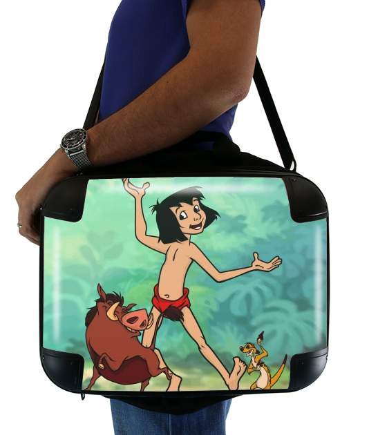  Disney Hangover Mowgli Timon and Pumbaa  voor Laptoptas