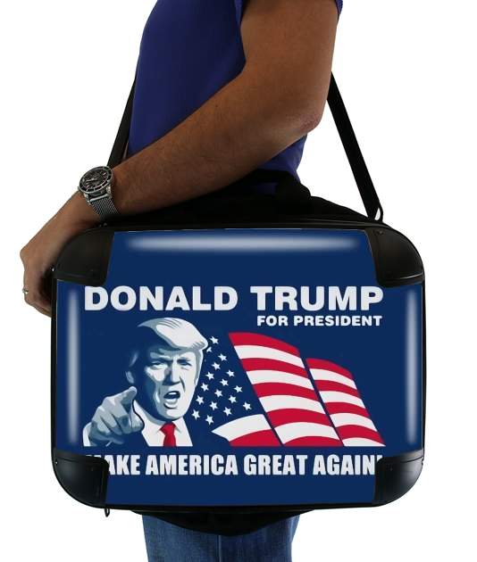  Donald Trump Make America Great Again voor Laptoptas