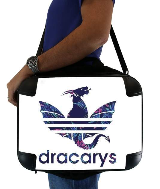  Dracarys Floral Blue voor Laptoptas