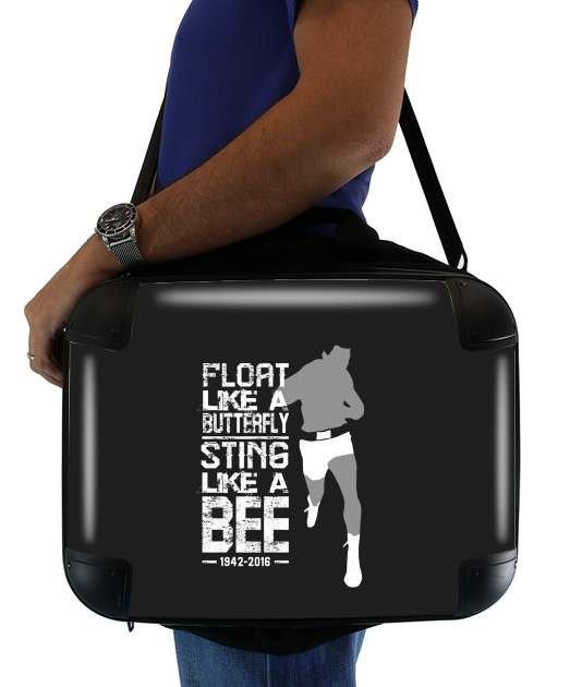  Float like a butterfly Sting like a bee voor Laptoptas