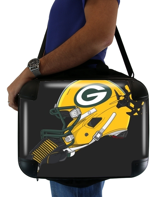  Football Helmets Green Bay voor Laptoptas