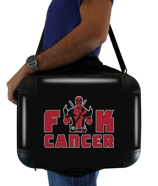  Fuck Cancer With Deadpool voor Laptoptas