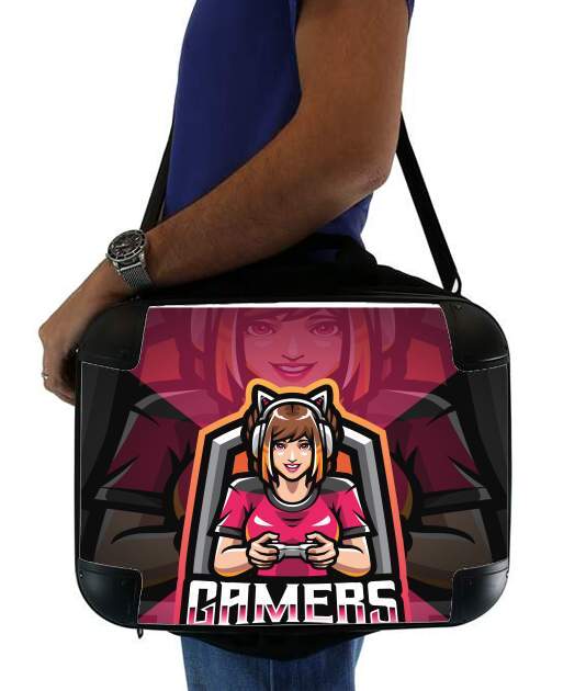  Gamers Girls voor Laptoptas