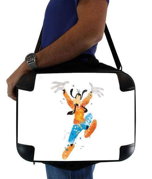  Goofy Art Watercolor voor Laptoptas