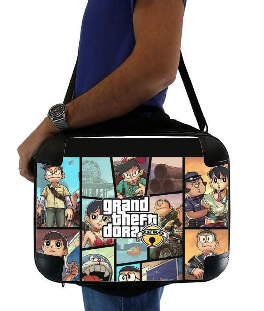  grand theft doraemon voor Laptoptas