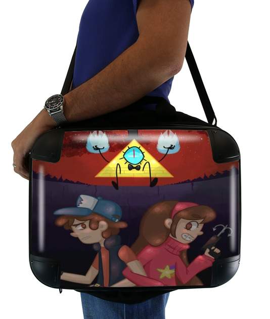  Gravity Falls Monster bill cipher Wheel voor Laptoptas