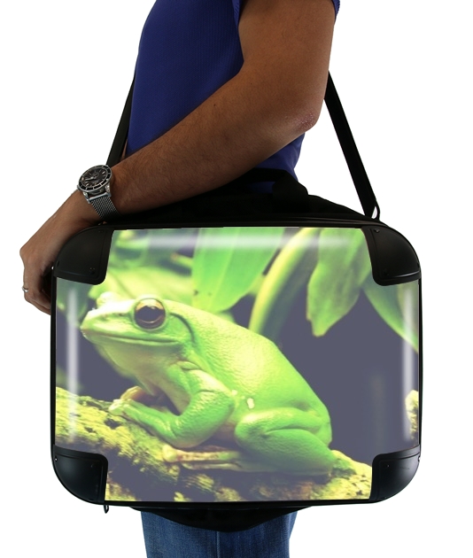  Green Frog voor Laptoptas