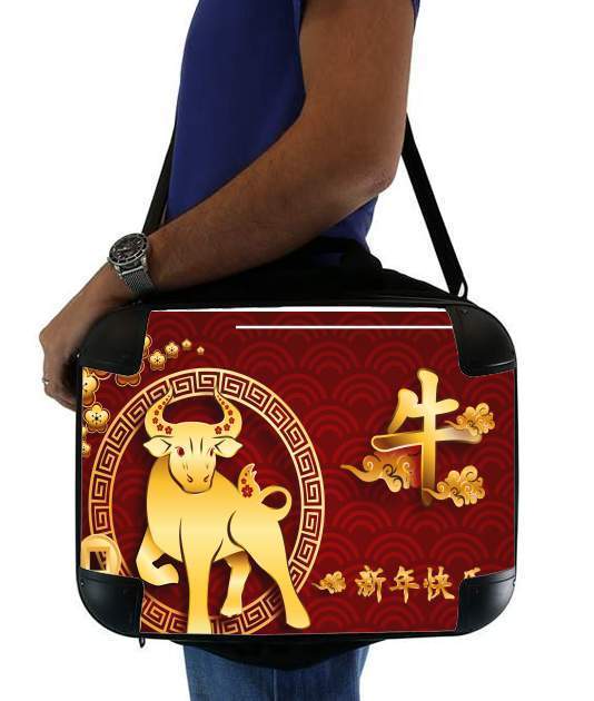  Happy The OX chinese new year  voor Laptoptas