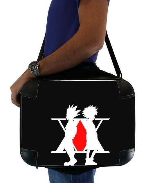  Hunter x Hunter Logo with Killua and Gon voor Laptoptas