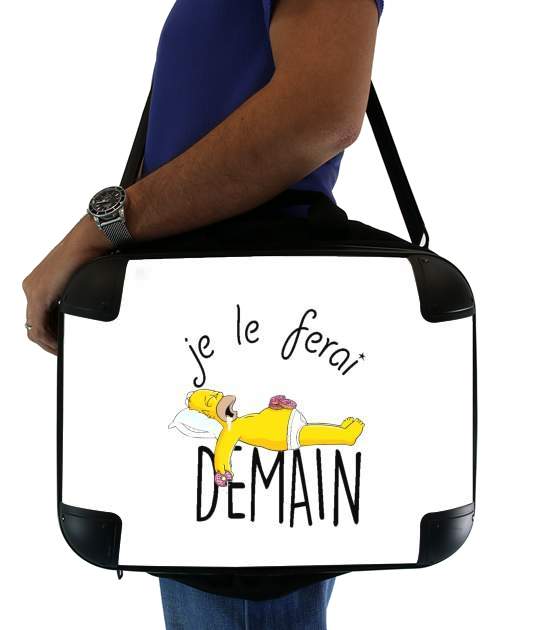  Je le ferai demain Homer Donuts voor Laptoptas