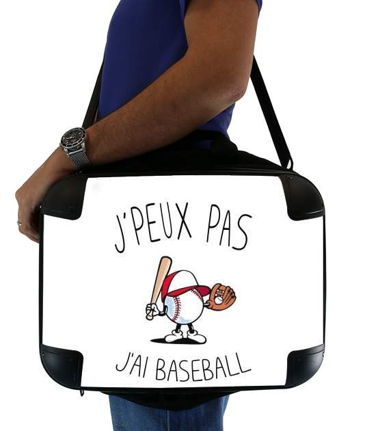  Je peux pas j'ai Baseball voor Laptoptas