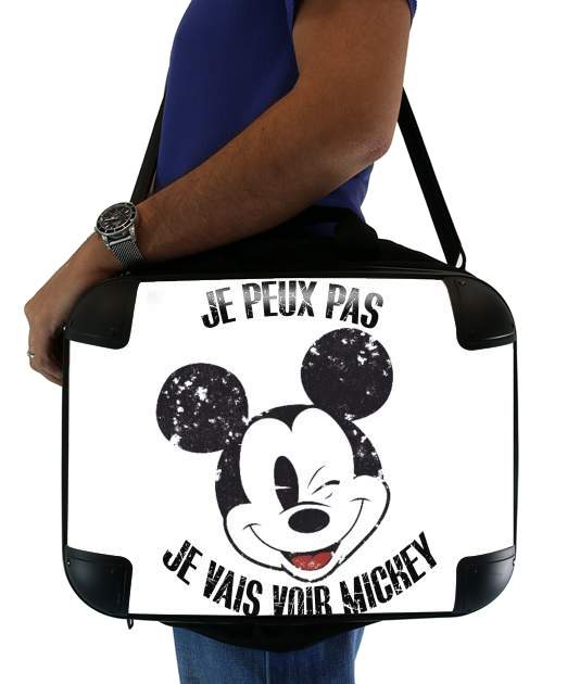  Je peux pas je vais voir mickey voor Laptoptas