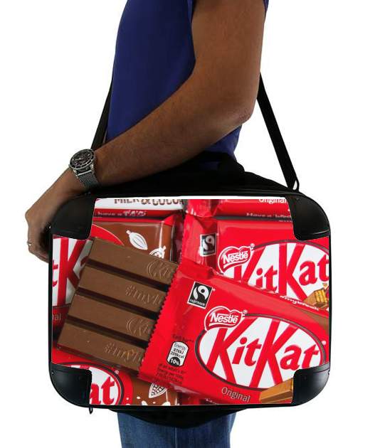  kit kat chocolate voor Laptoptas