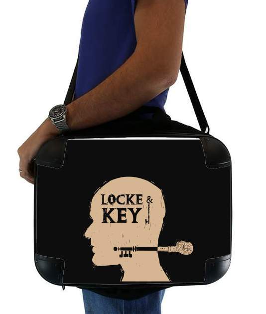  Locke Key Head Art voor Laptoptas