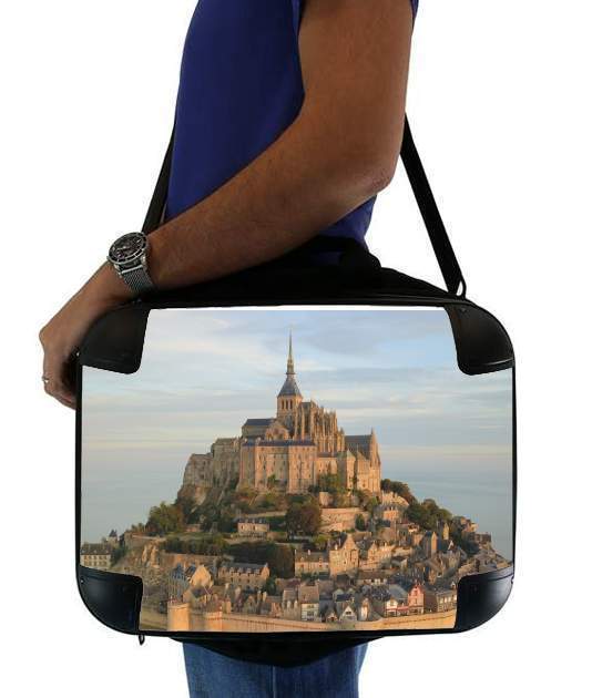  Mont Saint Michel PostCard voor Laptoptas