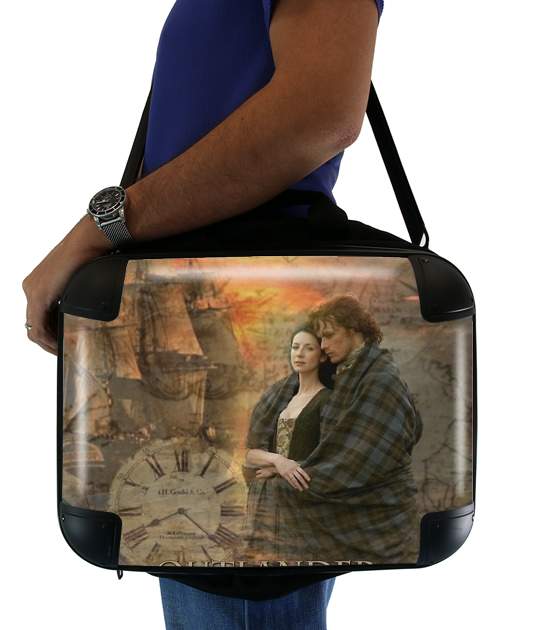  Outlander Collage voor Laptoptas