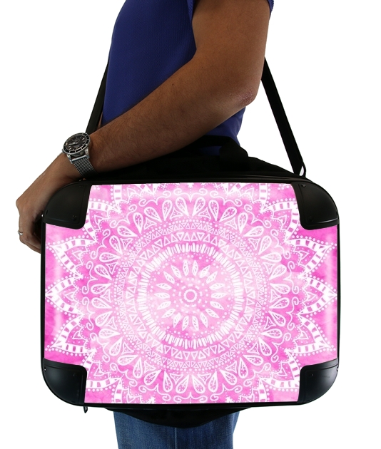  Pink Bohemian Boho Mandala voor Laptoptas