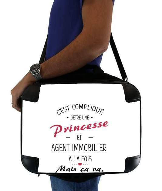  Princesse et agent immobilier voor Laptoptas