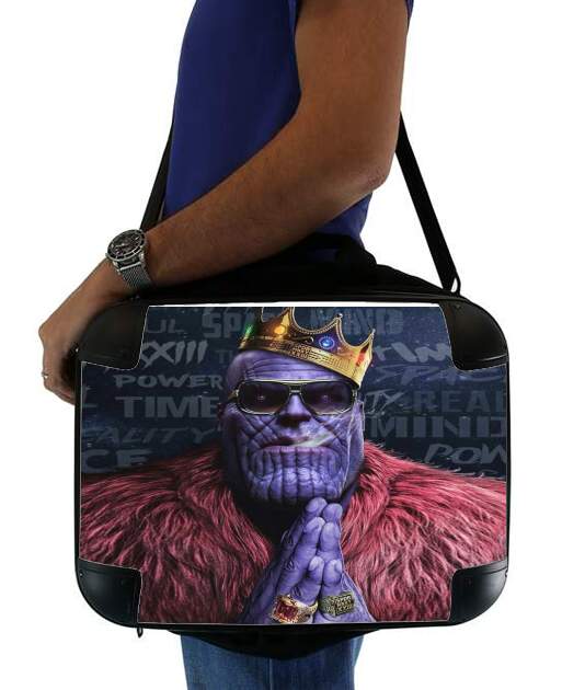  Thanos mashup Notorious BIG voor Laptoptas