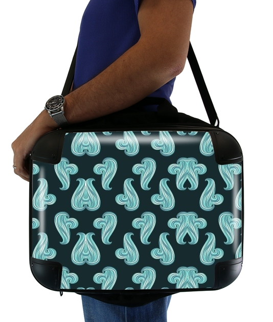  turquoise waves voor Laptoptas